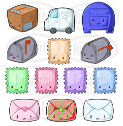 Mailbox Clipart kawaii 6 - 910 X 935 Free Clip Art stock ...
