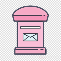 pink post box mailbox line mail clipart - Pink, Post Box ...
