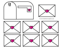 free valentine mailbox clipart printable teacher preschool ...
