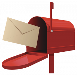 Post box Letter Illustration - Open red mailbox png download ...