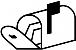 Mailbox clipart black and white, Mailbox black and white ...
