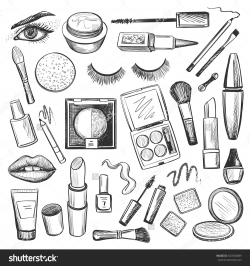 Free Makeup Clipart Black And White, Download Free Clip Art ...