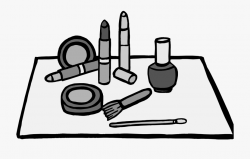 Makeup Tools Free Black White Clipart Images Clipartblack ...