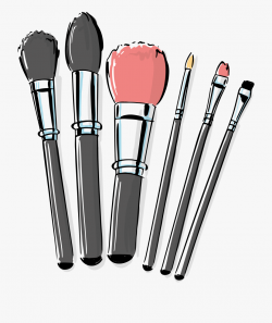 Cosmetic Vector Makeup Brush - Makeup Brushes Clipart Png ...
