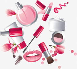 Hand Painted Female Cartoon Cosmetics, Cartoon Clipart ...