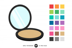 Makeup compact clip art clipart images gallery for free ...