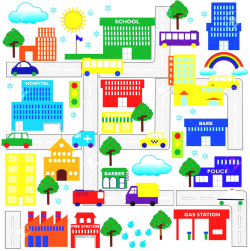 City map clipart 4 » Clipart Station