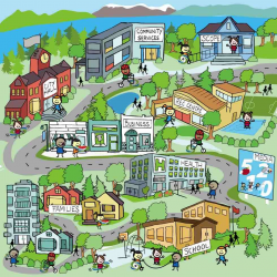 Community map clipart - Clip Art Library