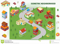 Neighborhood Stock Illustrations – 2,664 Neighborhood Stock ...