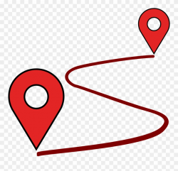 Location Clipart Point - Map Path - Png Download (#121494 ...