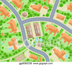 Vector Art - Neighborhood. EPS clipart gg56363728 - GoGraph