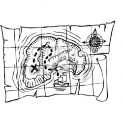 pirate treasure map outline clipart. Royalty-free clipart # 407809