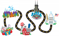 Maps clipart road trip, Maps road trip Transparent FREE for ...