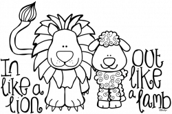 March clipart lion lamb, March lion lamb Transparent FREE for ...
