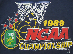 COOL! 1989 vtg NCAA BASKETBALL tournament T SHIRT march ...