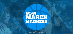 March Madness blog article header - Vector download