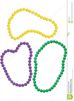 Mardi Gras Beads Clipart