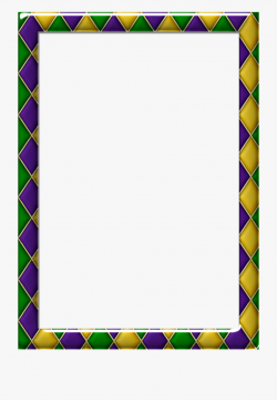 Pattern 1 Mardi Gras Frame - Mardi Gras Border Clipart ...