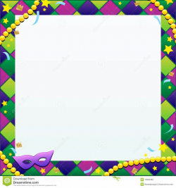 mardi gras borders backgrounds | An illustration of a Mardi ...