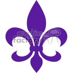 mardi gras fleur de lis vector art clipart. Royalty-free clipart # 403028