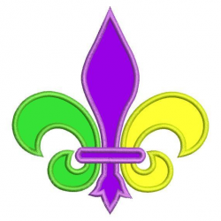 Applique Fleur De Lis Mardi Gras Machine Embroidery Designs ...