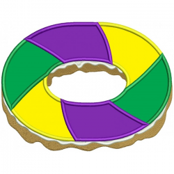 Mardi Gras King Cake Clipart