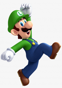 Clipart Mustache Luigi - New Super Mario Bros U Luigi ...
