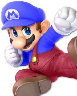 Melee/Brawl Blue Mario Ultimate Recolor : smashbros