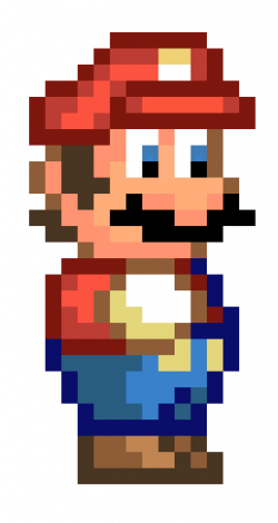 Old School Pixeled Mario by Lukezin on DeviantArt