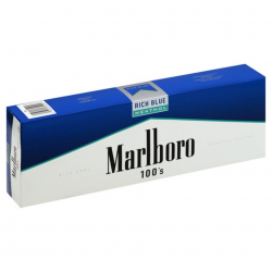 Marlboro Cigarettes, Rich Blue Menthol, 100\'s, Flip-Top Box ...