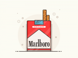 Marlboro | Graphic illustration, Line illustration ...