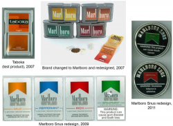 Evolution of Marlboro Snus packaging, 2007-2011 | Download ...