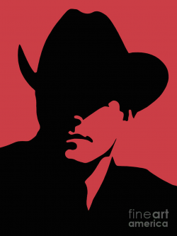 Marlboro Man Red And Black Pop Art Print