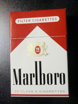 CIGARETTE BOX PACK - EMPTY - MARLBORO Red Philip Morris - pristine - EMPTY