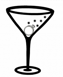 Martini Margarita Cocktail glass , Bachelorette Party PNG ...