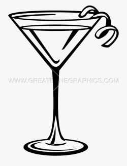 Drinking Glass Clipart Black And White - Martini Glass ...