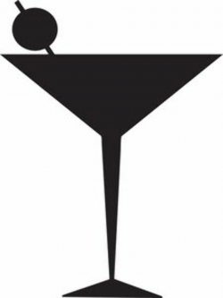 Martini Glass Stencil | Martini, Clip art, Silhouette clip art