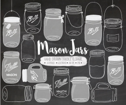 Chalkboard clipart mason jar, Chalkboard mason jar ...