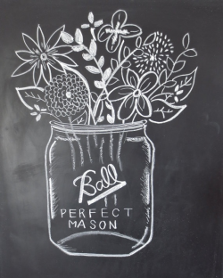 Chalkboard mason jar clipart - Clip Art Library