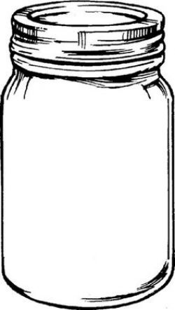 Free mason jar tempplates an ink drawing of a mason jar ...