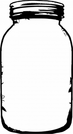Free mason jar tempplates an ink drawing of a mason jar ...