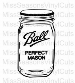 Mason Jar SVG FileBall Mason Jars SVG FileVector Clip Art ...