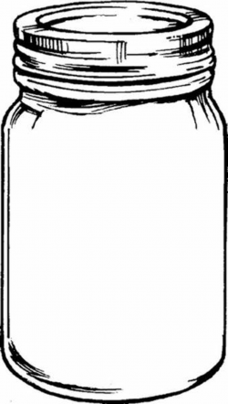 Free mason jar tempplates an ink drawing of a mason jar ...