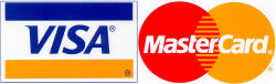 Visa and mastercard Logos
