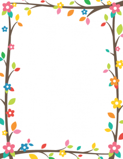 Tree Branch Border: Clip Art, Page Border, and Vector Graphics