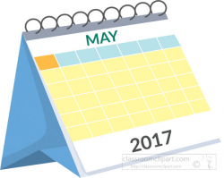 Calendar : desk calendar may 2017 white clipart 2 - Clipartable.com