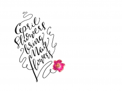 April showers bring may flowers vector freeuse library in black and ...