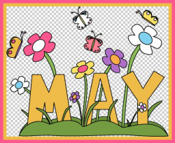 Cute May Clipart Image | 2018 Calendars | Months in a year, Holidays ...