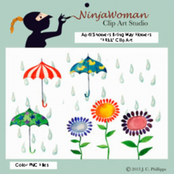 April Showers Bring May Flowers *FREE* Clip Art