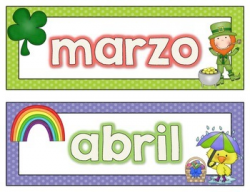 Calendar Headers {SPANISH}